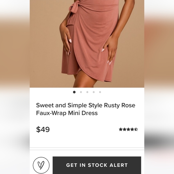 Lulu's Faux Wrap Mini Dress - Picture 7 of 8